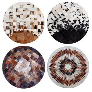 Round Interlocking Tiles Rug