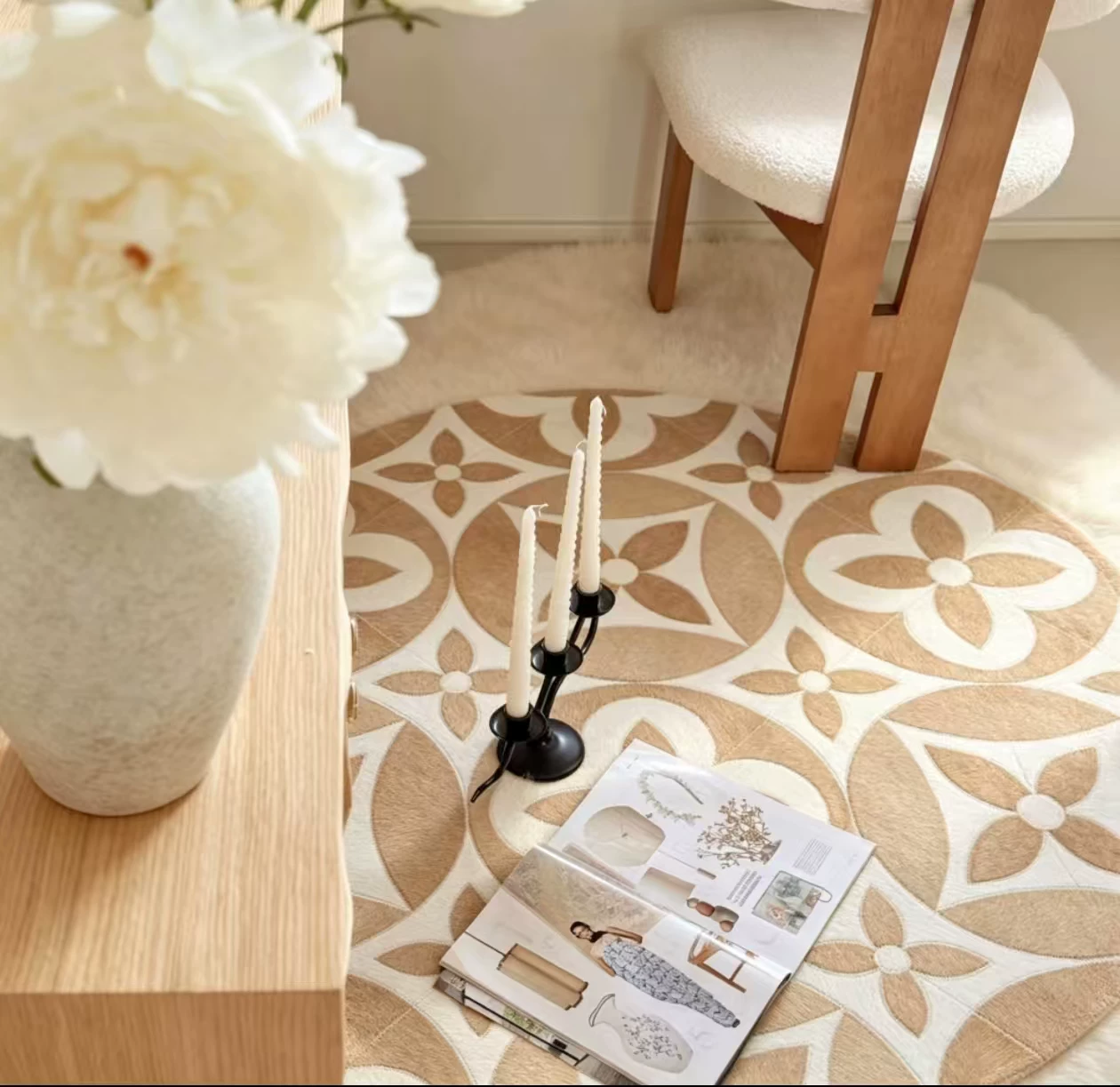 Cream Style Chair Rug - Image 2