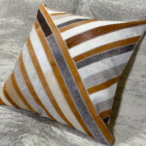 Genuine Cowhide Patchwork Throw Pillow, Special Price, Minimalist Modern Sofa Cushion, European Vintage Mid-Century, Ins Style