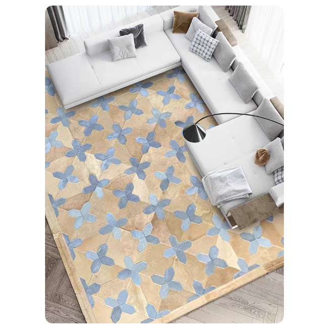 Morandi Patchwork Cowhide Rug