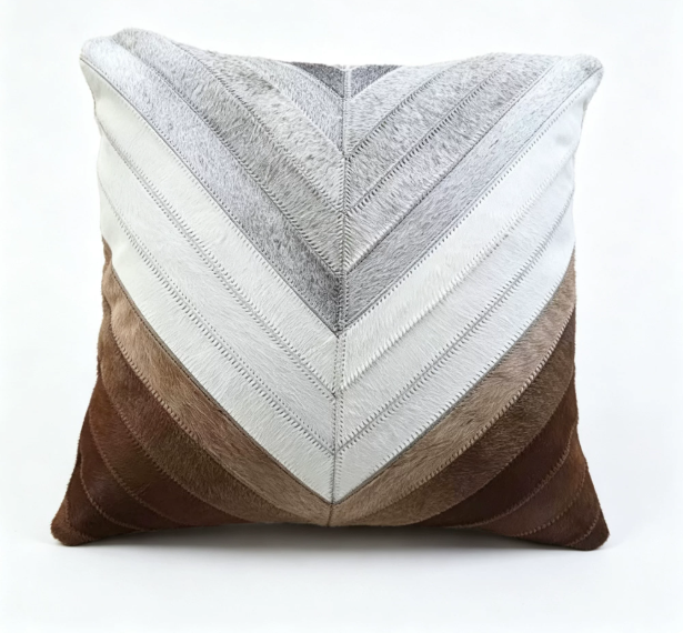 Custom Handmade Genuine Hair-On Cowhide Throw Pillow & Lumbar Cushion, High-End Light Luxury Real Leather Sofa Pillow, Minimalist Custom Pattern - Image 39