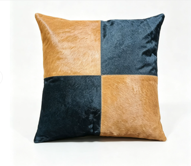Custom Handmade Genuine Hair-On Cowhide Throw Pillow & Lumbar Cushion, High-End Light Luxury Real Leather Sofa Pillow, Minimalist Custom Pattern - Image 25